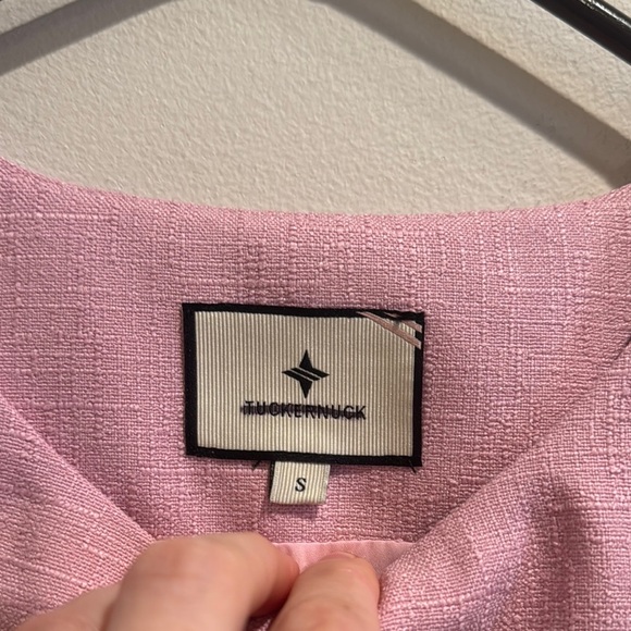 NWT Tuckernuck Pink Textured Fabric Pop of Peony Maxine Top Small - Picture 2 of 12